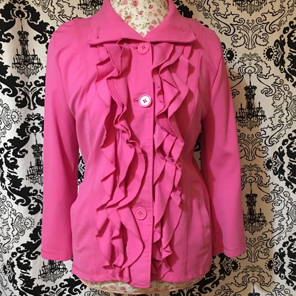 A Pink Ruffled Jacket - Picture 6 of 8
